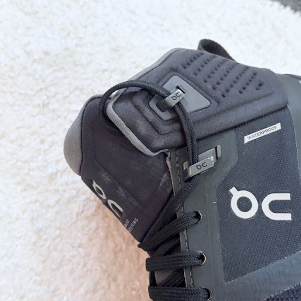 On Cloudrock 2 $220 Womens US Size 5 Black Waterproof All Terrain Hiking Boots - Picture 11 of 15